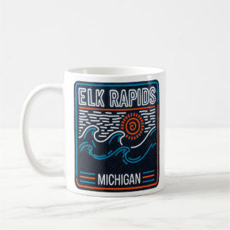 Neon Vågar Elk Rapids Michigan Kaffemugg