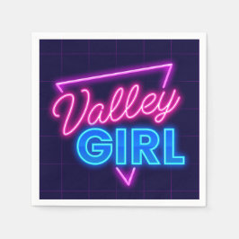 Neon Valley Girl Pappersservett