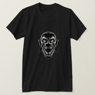 Neon Vampire Monster Graphic  T Shirt