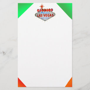 Neon Vegas Stationery Brevpapper