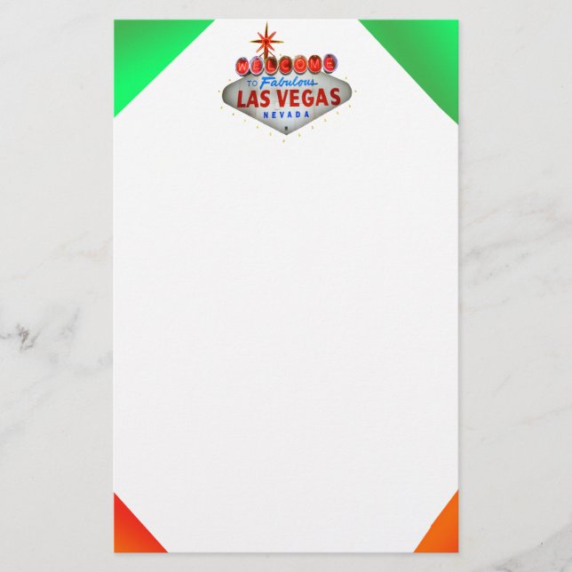 Neon Vegas Stationery Brevpapper (Framsida)