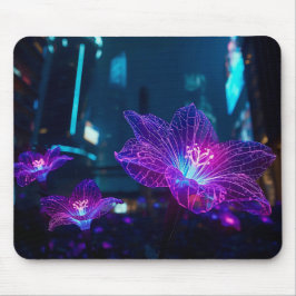 Neon Veins Glowing Mouse Pad | Bioluminescent Musmatta