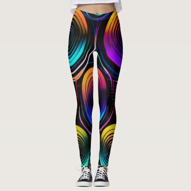Neon Vibe Radiance Leggings (Framsida)