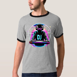 "Neon Vibes: The DJ's Cosmic Beat" T Shirt