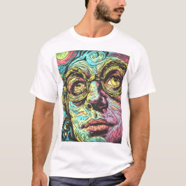 Neon Visionär: Trippig Pop Art Psykedelisk T-shirt