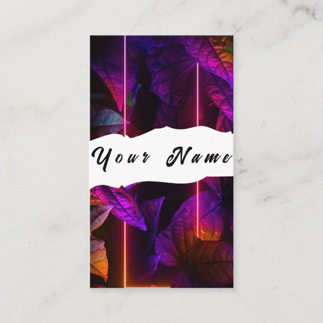 Neon Visitkort (Framsida)