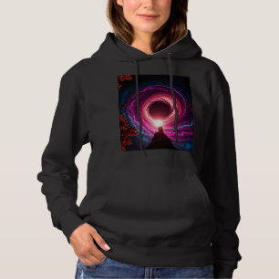 "Neon Void Galaxy" -Huvtröja — Cosmic Vortex-desig T Shirt