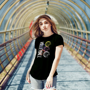 Neon Volleybollar T Shirt