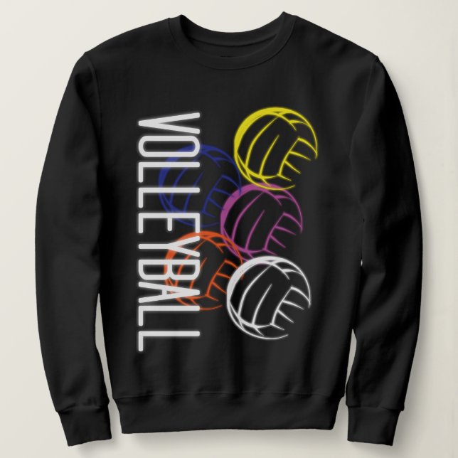 Neon Volleybollar T Shirt (Design framsida)
