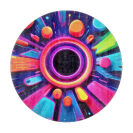 Neon Vortex Abstrakt Space Art