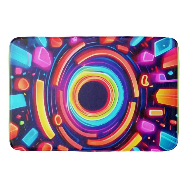 Neon Vortex Odyssey Badrumsmatta (Framsidan)