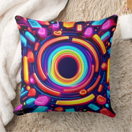 Neon Vortex Odyssey Kudde