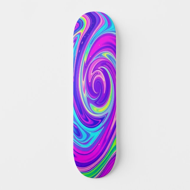 Neon Vortex: utgåva 2 Mini Skateboard Bräda 18,5 Cm (Framsida)