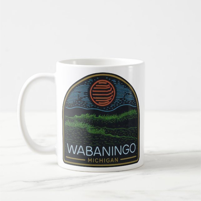 Neon Wabaningo Michigan Kaffemugg (Vänster)