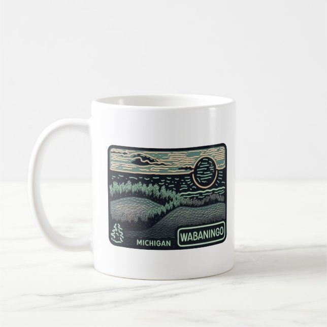 Neon Wabaningo Michigan Kaffemugg (Vänster)