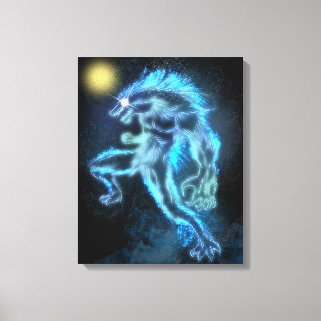 Neon Warevargen Canvastryck (Framsida)