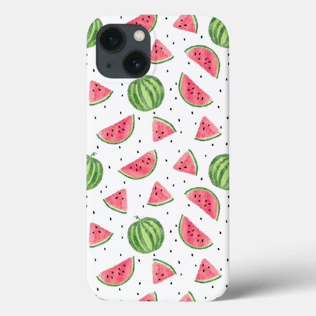 Neon Watercolor Watermelons Mönster (Baksida)