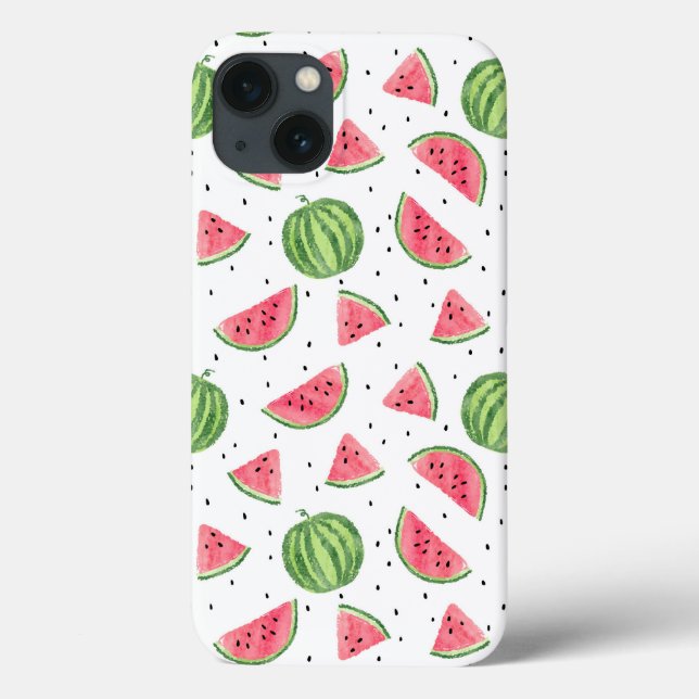 Neon Watercolor Watermelons Mönster (Baksida)