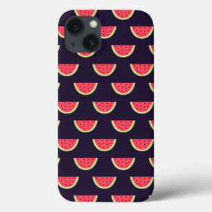 Neon Watermelon på Lila Mönster