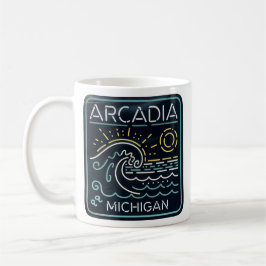 Neon Wave Arcadia Michigan Kaffemugg