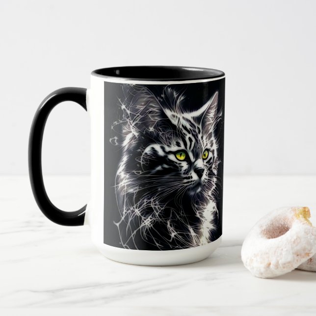 Neon Whiskers Mugg (Med munk)