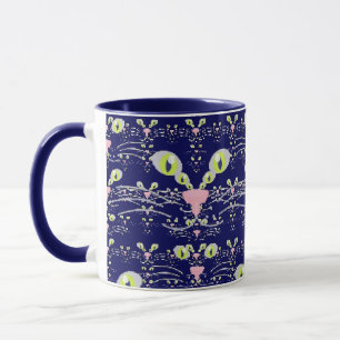 Neon whiskers och midnattsblå mugg