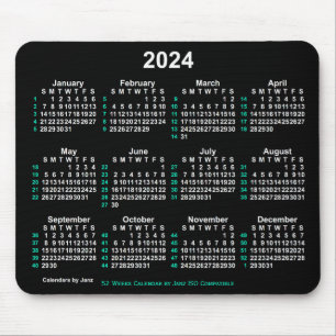 Neon White 52 veckor ISO Calendar av Janz Musmatta