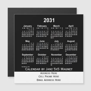 Neon White Business Calendar 2031 av Janz