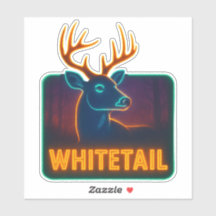 Neon Whitetail Vinyl Sticker
