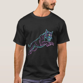 Neon Wildcat Black Tee
