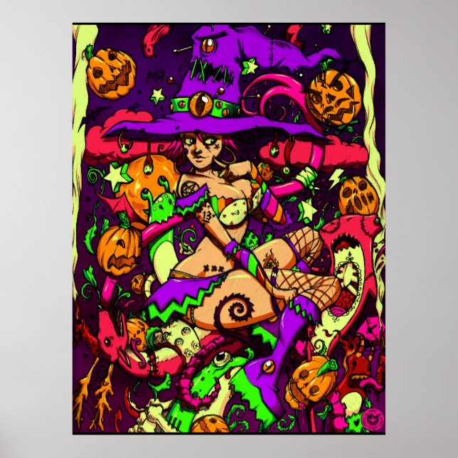 Neon Witch Poster (Framsidan)