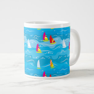 Neon Yacht Mönster Jumbo Mugg