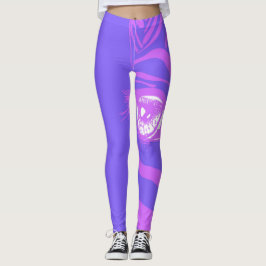 Neon Zebramönster Mode Leggings