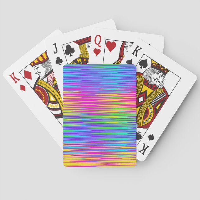 Neon ZigZag Casinokort (Baksidan)