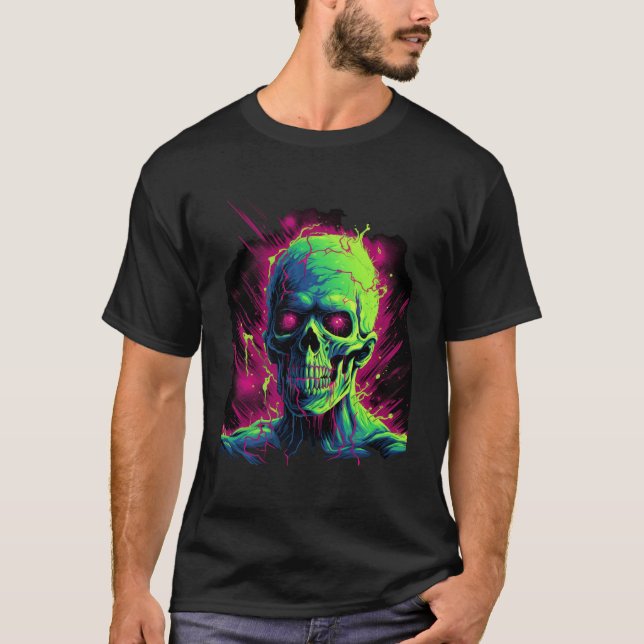 NEON Zombie Monster T-Shirt (Framsida)