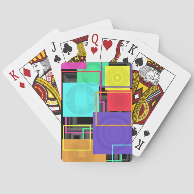 Neonabstrakt Spel Kort (Baksidan)