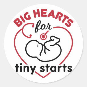Neonatal NICU Nurse Big Hearts for Tiny Starts Runt Klistermärke