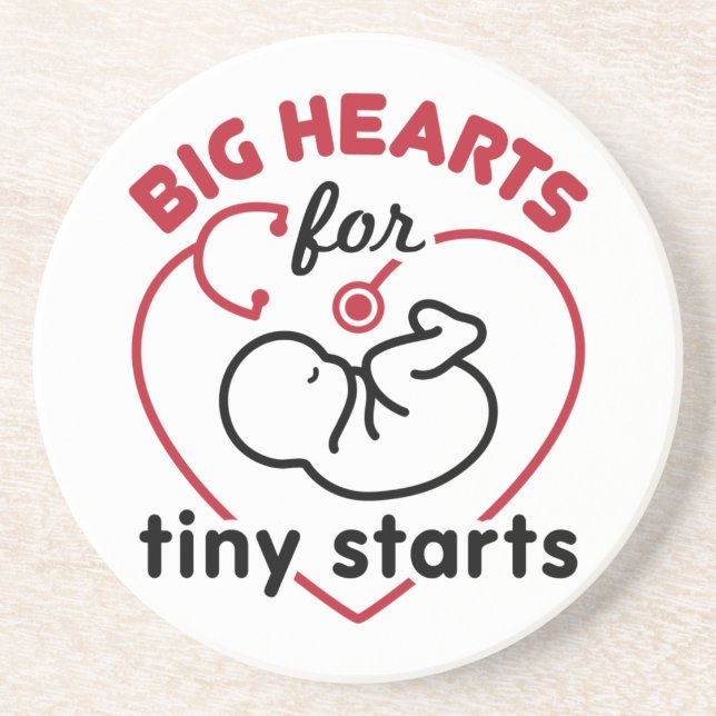 Neonatal NICU Nurse Big Hearts for Tiny Starts Underlägg (Framsidan)
