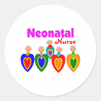 Neonatal Nurse Gifts—Adsible Spädbarn on QRS Runt Klistermärke