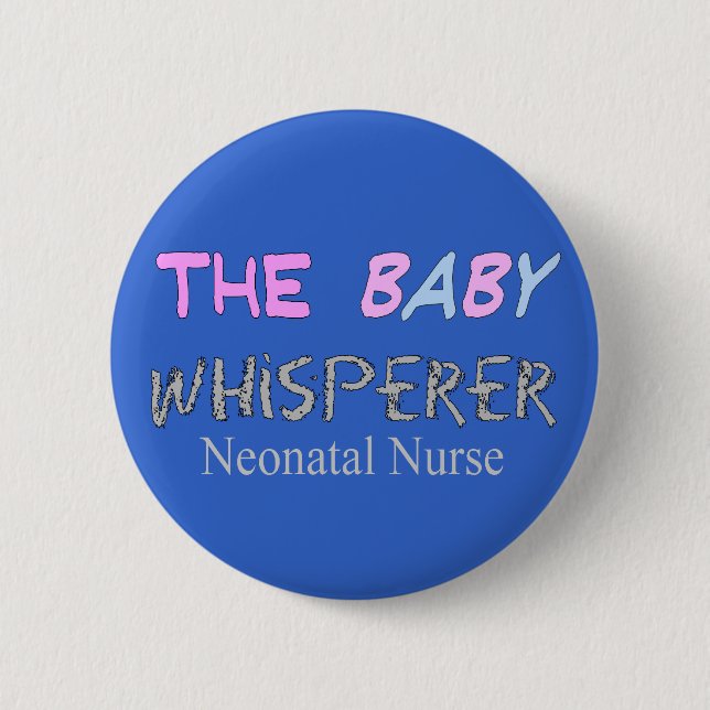 Neonatala sjuksköterskagåvor "babywhispereren ", knapp (Framsida)