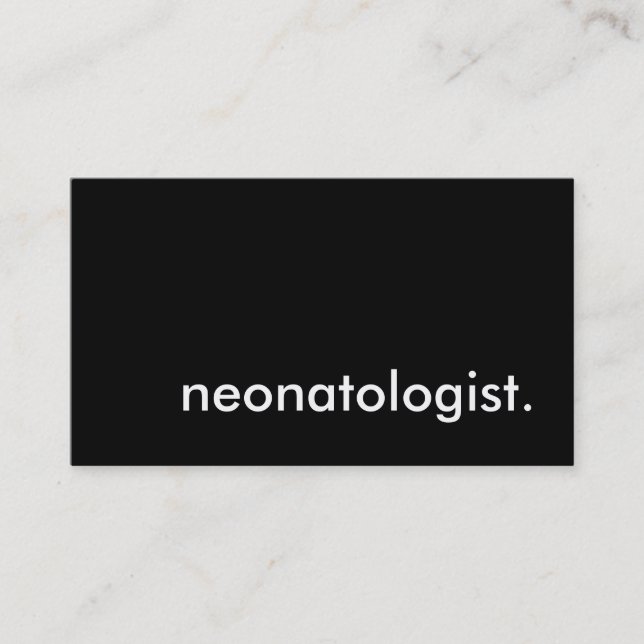 neonatolog. visitkort (Framsida)