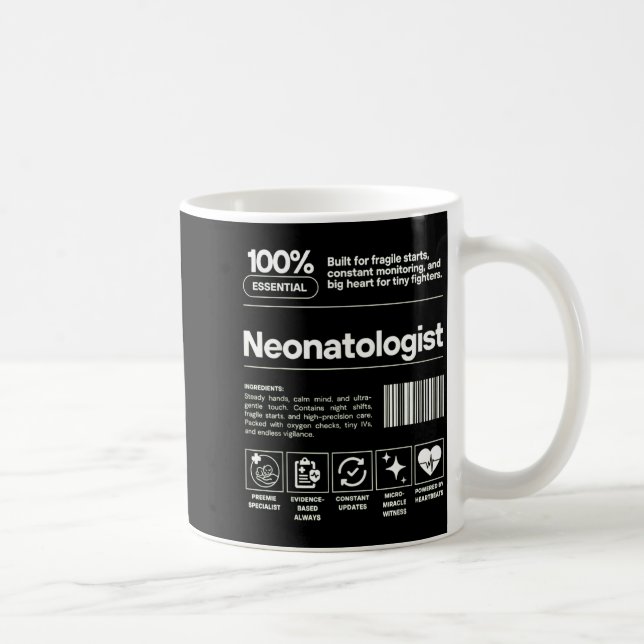 Neonatologist &amp; D Neonatology Gift Nicu Doctor Kaffemugg (Höger)