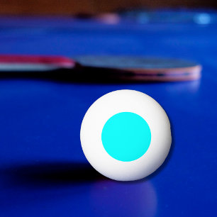 Neonblå Enfärg Klassisk Pingisboll