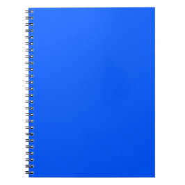 Neonblå Enfärgad Minimalistisk Anteckningsbok