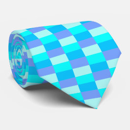 Neonblått färgmönster slips
