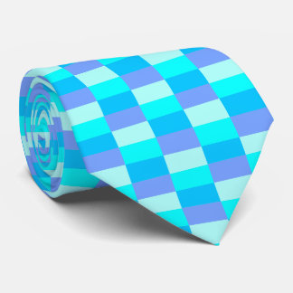 Neonblått färgmönster slips