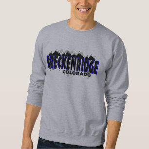 Neonblåttgrunge Breckenridge Colorado Sweatshirt