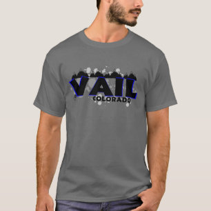 Neonblåttgrunge Vail Colorado Tee