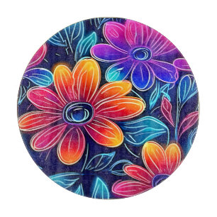 Neonblommor Blommar Ljust