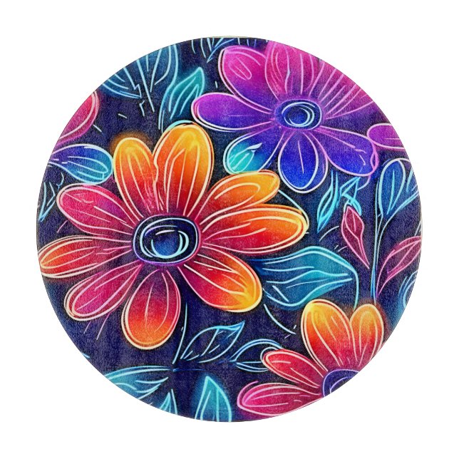 Neonblommor Blommar Ljust (Framsidan)